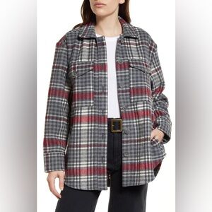 Treasure & Bond Women’s Plaid Jacket Top Size L